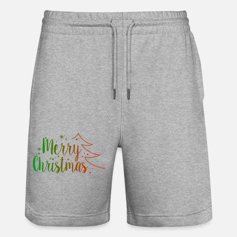 Joyeux Noël - Short de jogging bio TRAINER Stanley/Stella unisexe - gris chiné