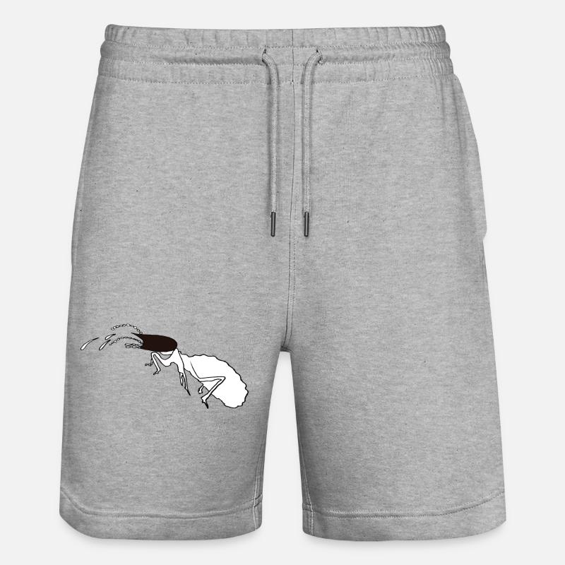 Nasutitermes-Soldat - Stanley/Stella Unisex Bio Joggingshorts Trainer  - Grau meliert