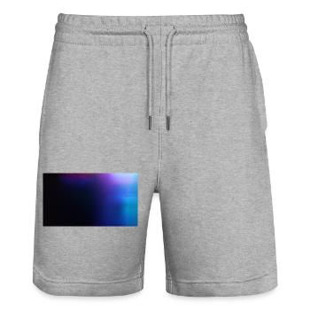 Lumières noires19 - Short de jogging bio TRAINER Stanley/Stella unisexe - gris chiné - Devant - Nik (191cm) & Marisol (170cm)