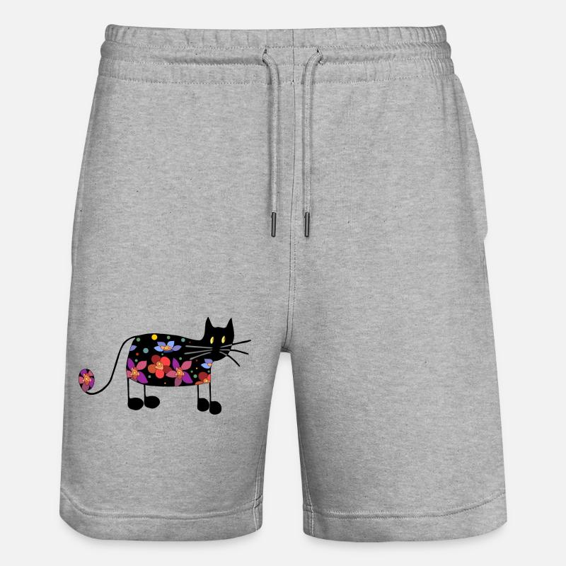 Chat - Short de jogging bio TRAINER Stanley/Stella unisexe - gris chiné