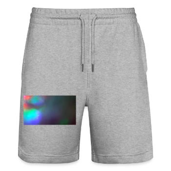 Navette spatiale Speed 17 - Short de jogging bio TRAINER Stanley/Stella unisexe - gris chiné - Devant - Nik (191cm) & Marisol (170cm)
