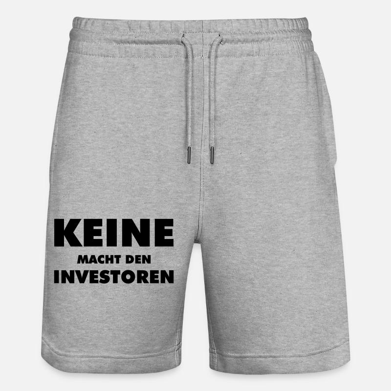 dfl3 - Stanley/Stella Unisex Bio Joggingshorts Trainer  - Grau meliert