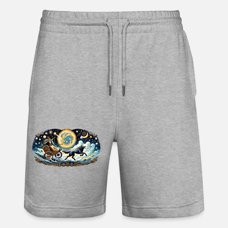 Odyssée céleste - Short de jogging bio TRAINER Stanley/Stella unisexe - gris chiné