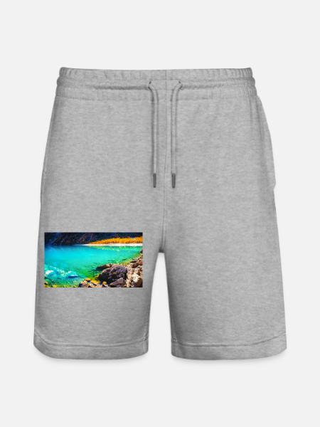 HERBST BERGSEE - Stanley/Stella Unisex Bio Joggingshorts Trainer  - Grau meliert
