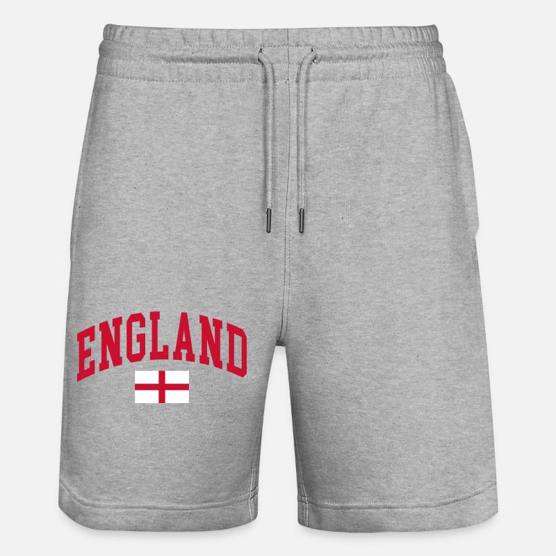 Angleterre - Short de jogging bio TRAINER Stanley/Stella unisexe - gris chiné