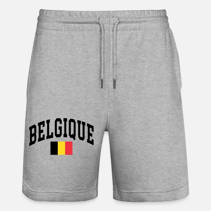 Belgique - Short de jogging bio TRAINER Stanley/Stella unisexe - gris chiné