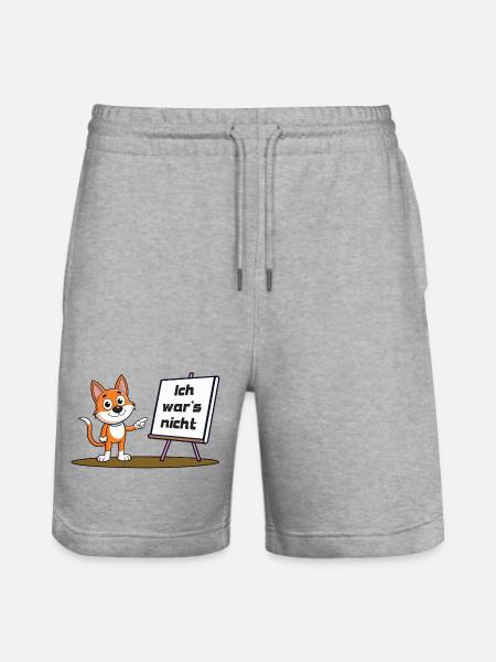 Ich war's nicht - Stanley/Stella Unisex Bio Joggingshorts Trainer  - Grau meliert
