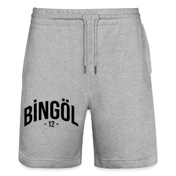 Bingöl 12 Turquie Vacances Türk Türk Türkiye Cadeau - Short de jogging bio TRAINER Stanley/Stella unisexe - gris chiné - Devant - Nik (191cm) & Marisol (170cm)