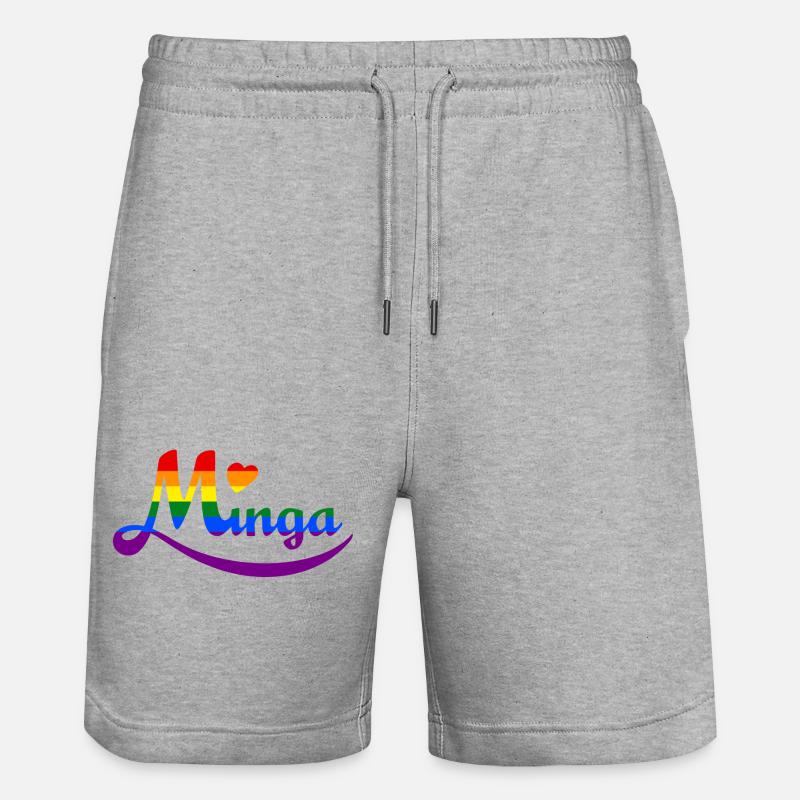 Fierté de Minga - Short de jogging bio TRAINER Stanley/Stella unisexe - gris chiné