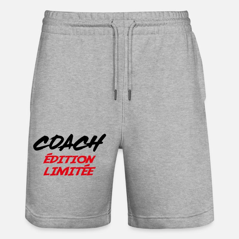 COACH Limitierte Auflage - Stanley/Stella Unisex Bio Joggingshorts Trainer  - Grau meliert