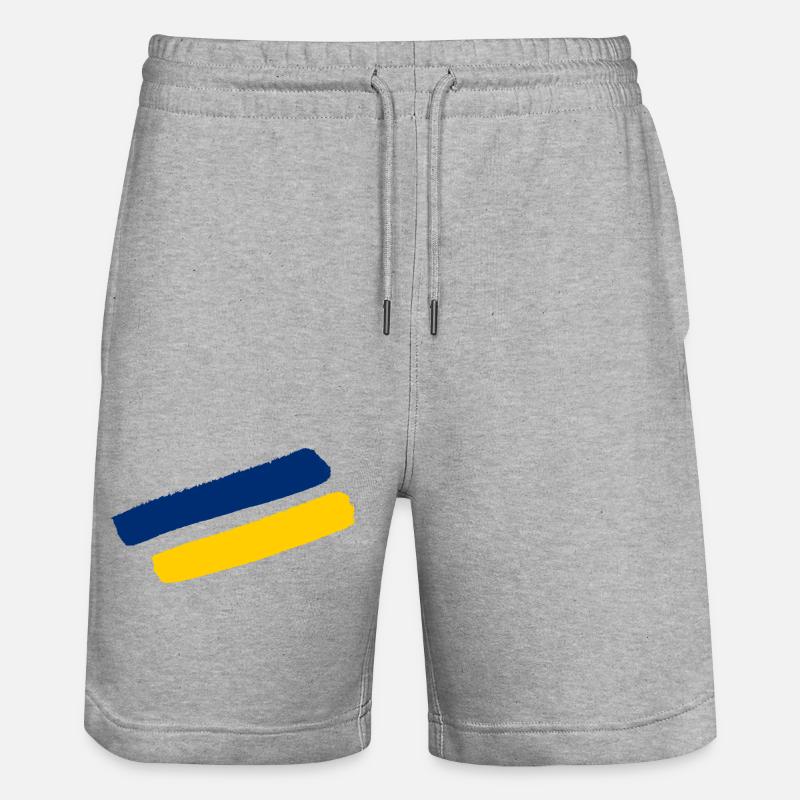 Rayures de style Basse-Autriche - Short de jogging bio TRAINER Stanley/Stella unisexe - gris chiné