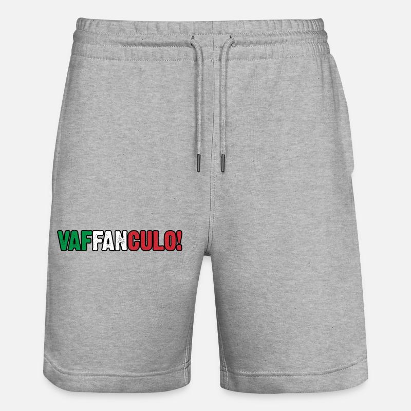 Italie Vaffanculo italien - Short de jogging bio TRAINER Stanley/Stella unisexe - gris chiné