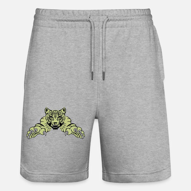 Attaque de tigre - Short de jogging bio TRAINER Stanley/Stella unisexe - gris chiné