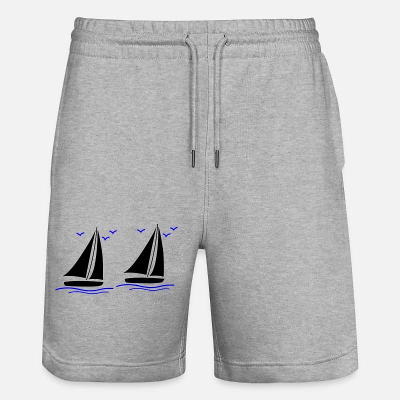 Voiliers 02 - Short de jogging bio TRAINER Stanley/Stella unisexe - gris chiné