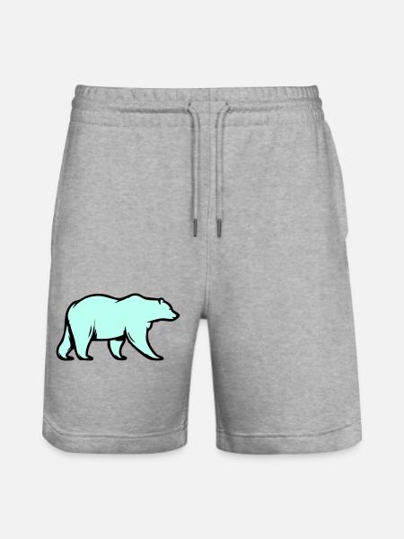 Eisbär - Stanley/Stella Unisex Bio Joggingshorts Trainer  - Grau meliert