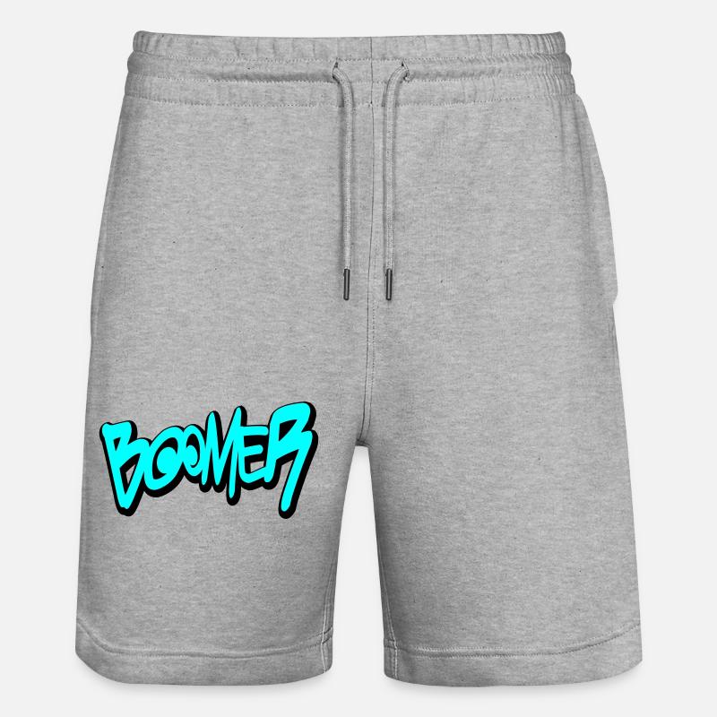 Boomer - Short de jogging bio TRAINER Stanley/Stella unisexe - gris chiné