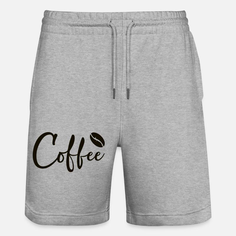 Café - Short de jogging bio TRAINER Stanley/Stella unisexe - gris chiné