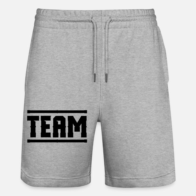 équipe - Short de jogging bio TRAINER Stanley/Stella unisexe - gris chiné