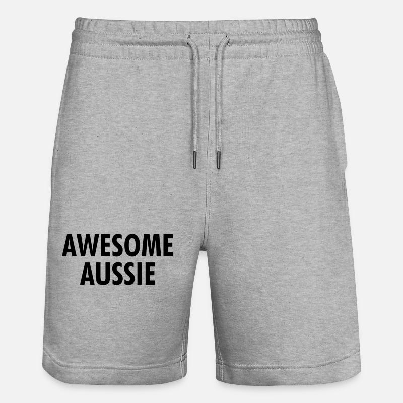 Australien génial - Australie - Australie - Short de jogging bio TRAINER Stanley/Stella unisexe - gris chiné