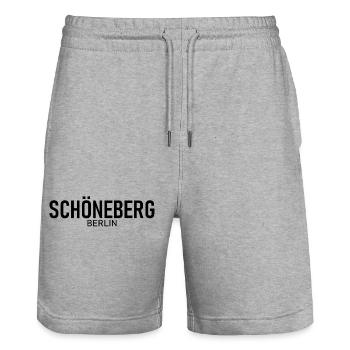 Schöneberg - Berlin - Deutschland - Stanley/Stella Unisex Bio Joggingshorts Trainer  - Grau meliert - Vorne - Nik (191cm) & Marisol (170cm)