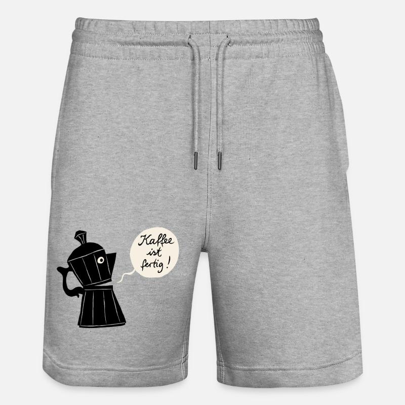 Le café est prêt - Short de jogging bio TRAINER Stanley/Stella unisexe - gris chiné