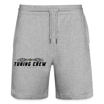 Tuning Crew Car - Short de jogging bio TRAINER Stanley/Stella unisexe - gris chiné - Devant - Nik (191cm) & Marisol (170cm)