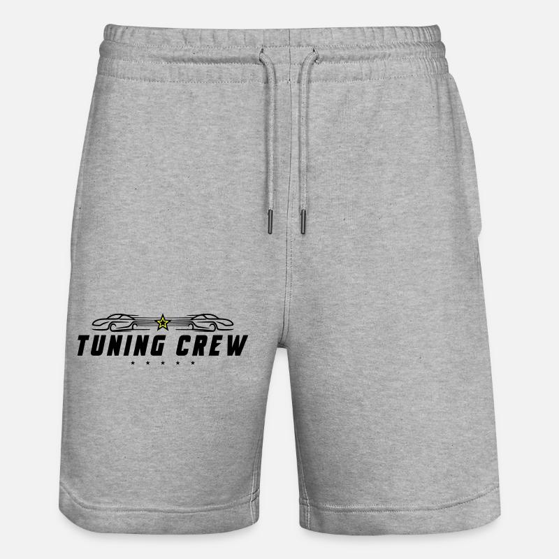 Tuning Crew Auto - Stanley/Stella Unisex Bio Joggingshorts Trainer  - Grau meliert