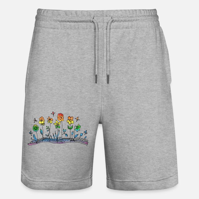 Fleur - Short de jogging bio TRAINER Stanley/Stella unisexe - gris chiné