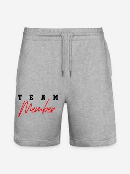 Team Member 01 - Stanley/Stella Trainer Unisex Organic Jogging Shorts - heather grey