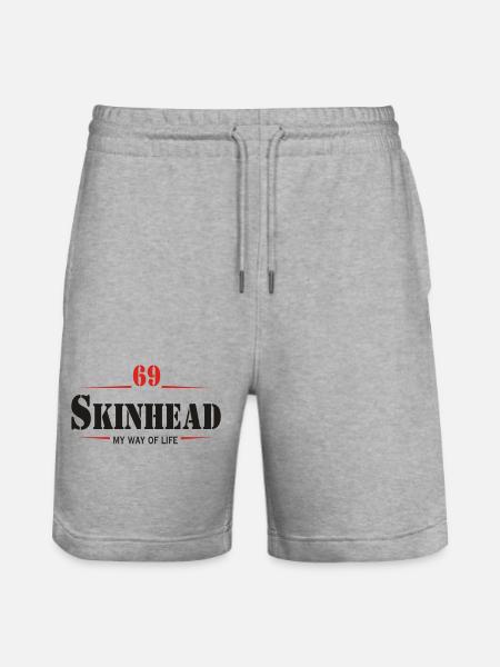 Working Class Skinhead Oi! Antiracist Bootboys My - Stanley/Stella Trainer økologiske unisex joggingshorts - grå meleret