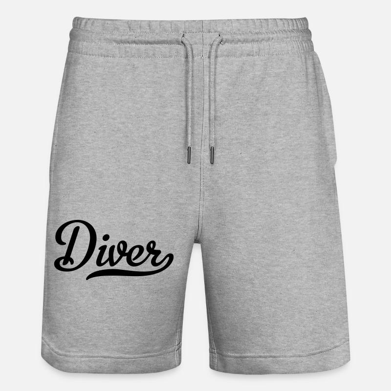 tauchen - Short de jogging bio TRAINER Stanley/Stella unisexe - gris chiné