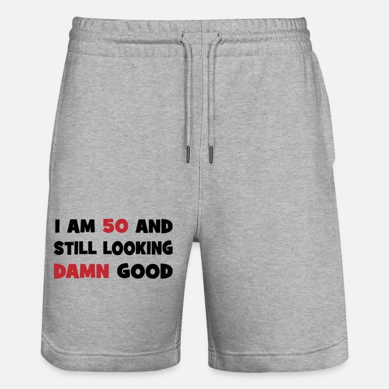 50 - Short de jogging bio TRAINER Stanley/Stella unisexe - gris chiné