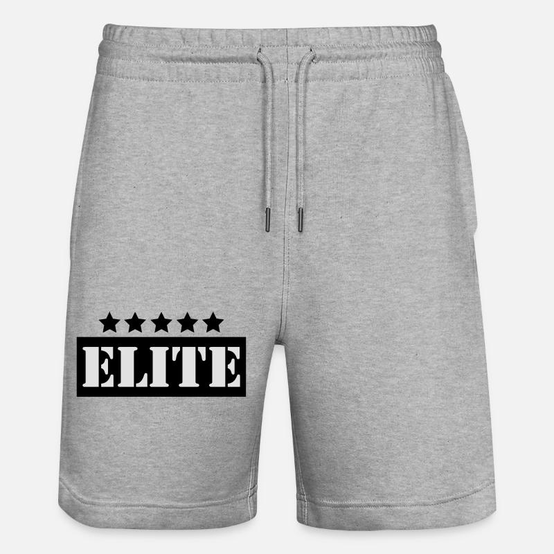 Elite - Short de jogging bio TRAINER Stanley/Stella unisexe - gris chiné