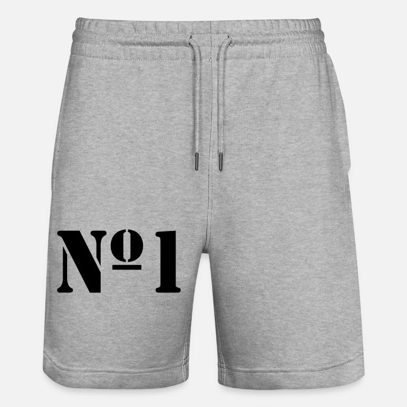 no1 - Short de jogging bio TRAINER Stanley/Stella unisexe - gris chiné