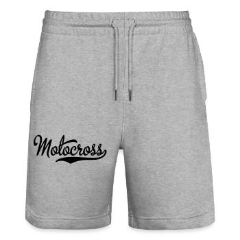motocross - Stanley/Stella Trainer Unisex Organic Jogging Shorts - heather grey - Front - Nik (191cm) & Marisol (170cm)
