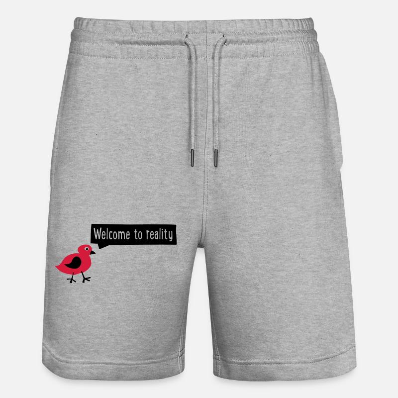 realité - Short de jogging bio TRAINER Stanley/Stella unisexe - gris chiné