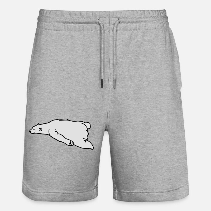 lazy_bear - Stanley/Stella Unisex Bio Joggingshorts Trainer  - Grau meliert