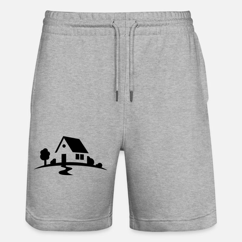 maison - Short de jogging bio TRAINER Stanley/Stella unisexe - gris chiné