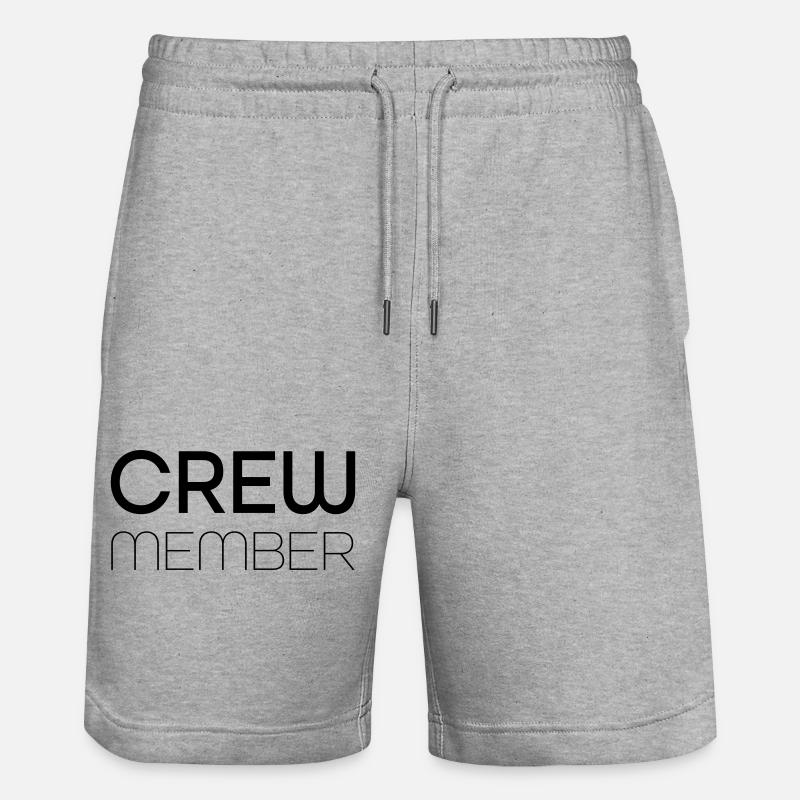crewmember - Short de jogging bio TRAINER Stanley/Stella unisexe - gris chiné