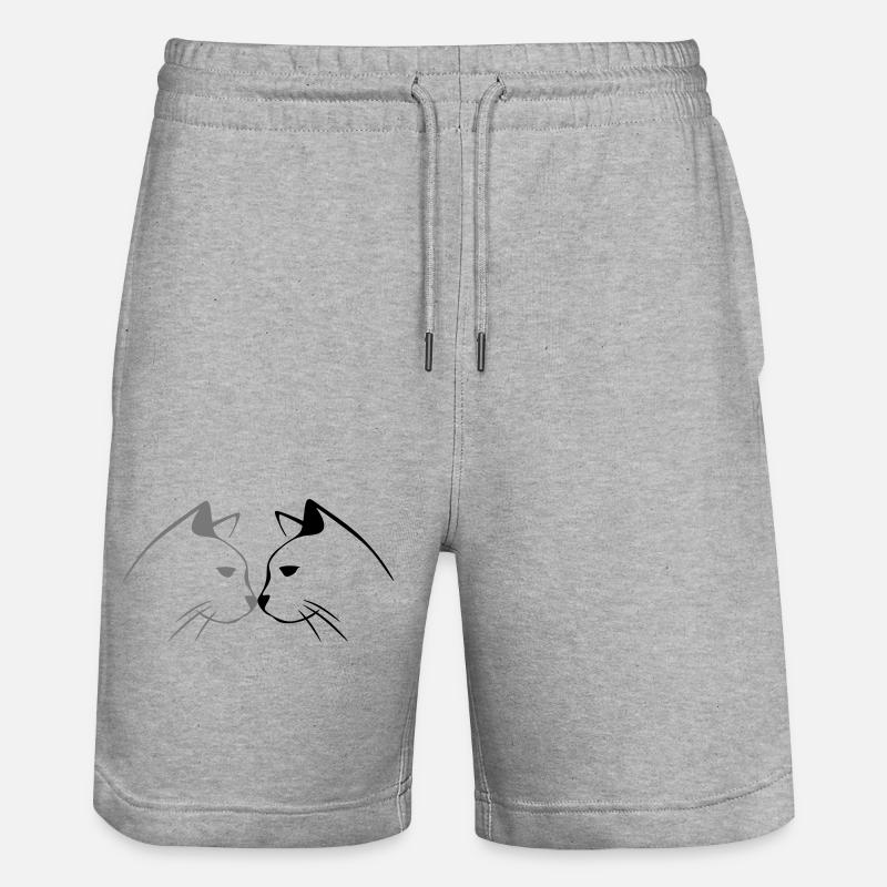 2 frères - Short de jogging bio TRAINER Stanley/Stella unisexe - gris chiné
