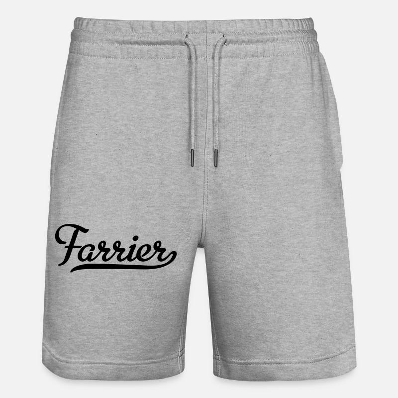 farrier - Short de jogging bio TRAINER Stanley/Stella unisexe - gris chiné