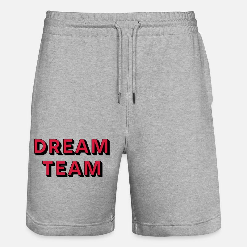 DREAM TEAM - Short de jogging bio TRAINER Stanley/Stella unisexe - gris chiné