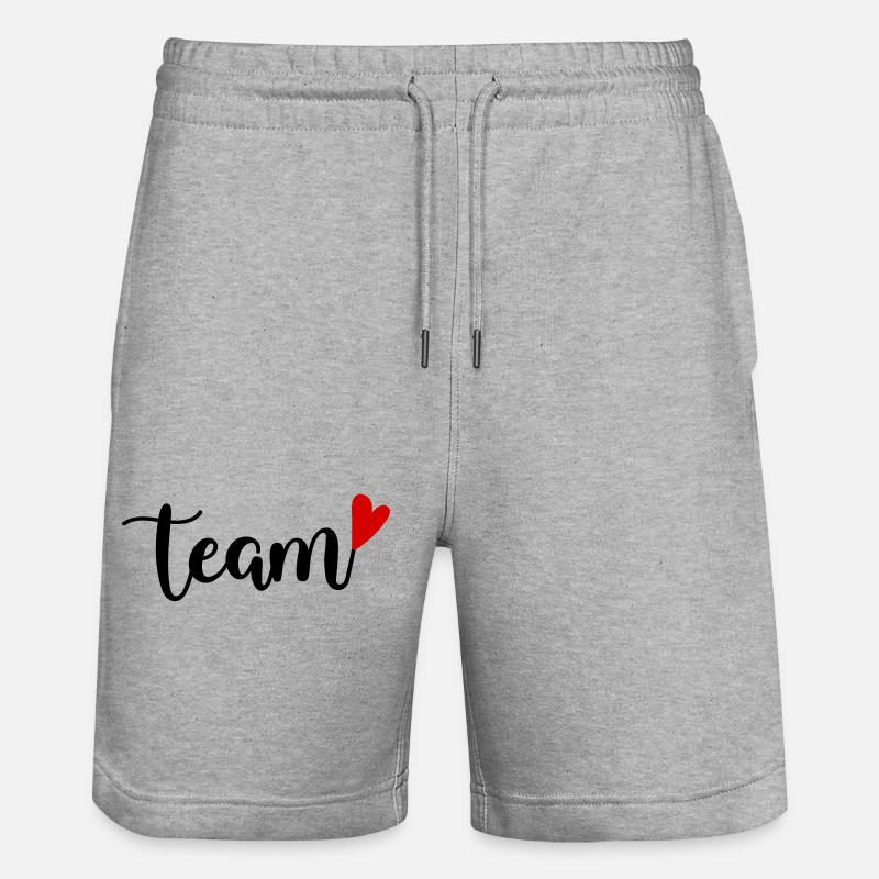 Équipe - Short de jogging bio TRAINER Stanley/Stella unisexe - gris chiné