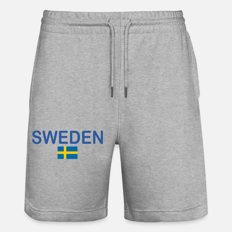 suède - Short de jogging bio TRAINER Stanley/Stella unisexe - gris chiné