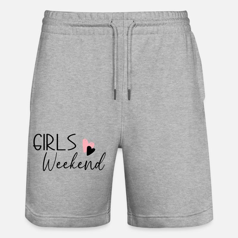 Week-end des filles - Short de jogging bio TRAINER Stanley/Stella unisexe - gris chiné