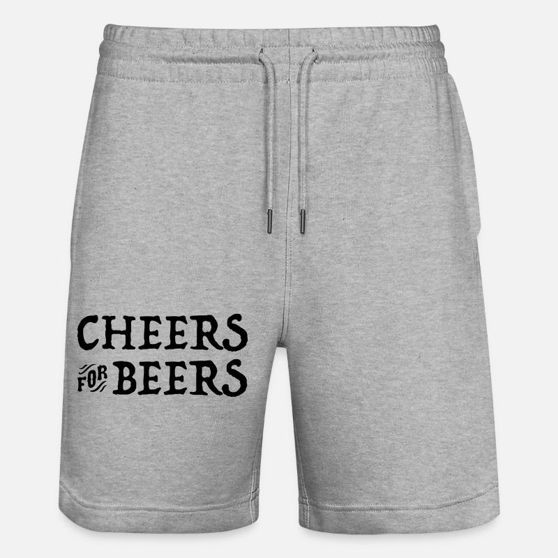 Bière - Short de jogging bio TRAINER Stanley/Stella unisexe - gris chiné