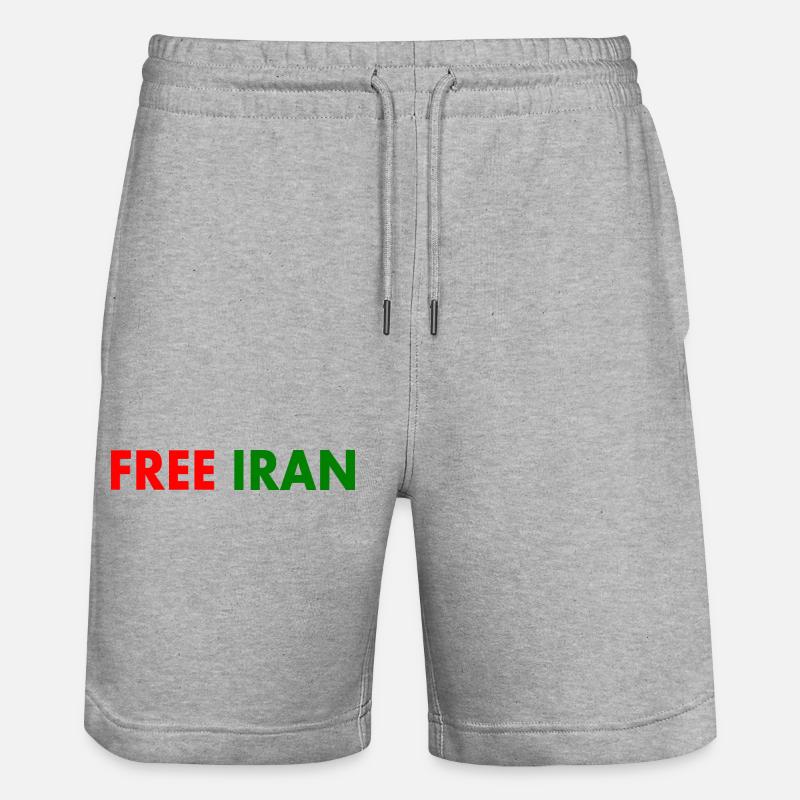 Free iran - Short de jogging bio TRAINER Stanley/Stella unisexe - gris chiné