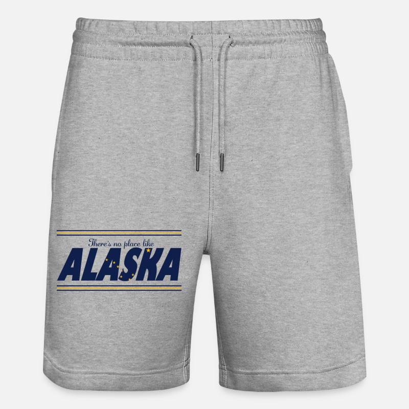 no place alaska - Short de jogging bio TRAINER Stanley/Stella unisexe - gris chiné