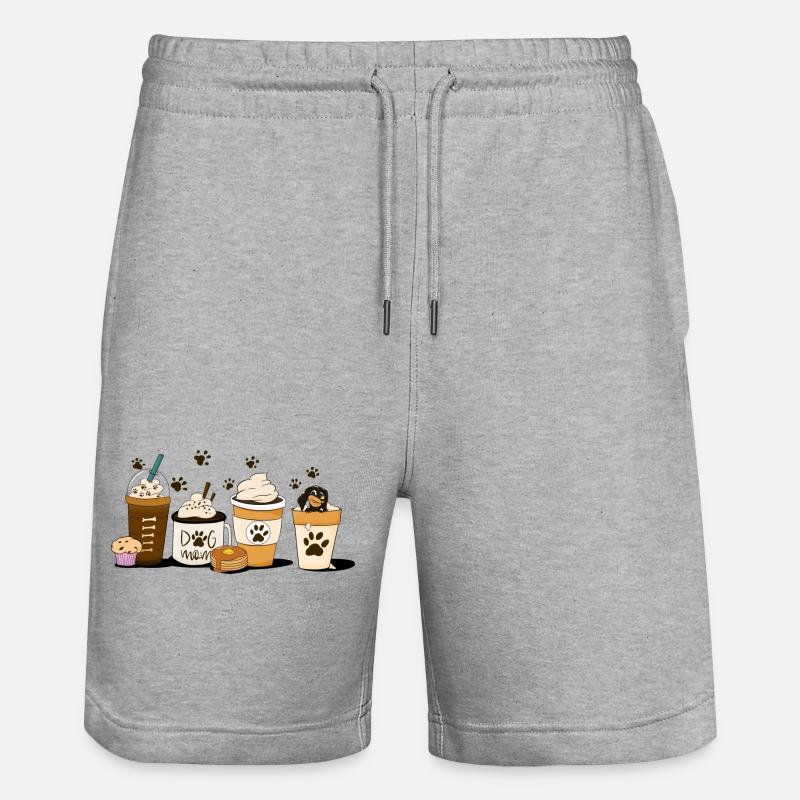 Coffee time - Short de jogging bio TRAINER Stanley/Stella unisexe - gris chiné
