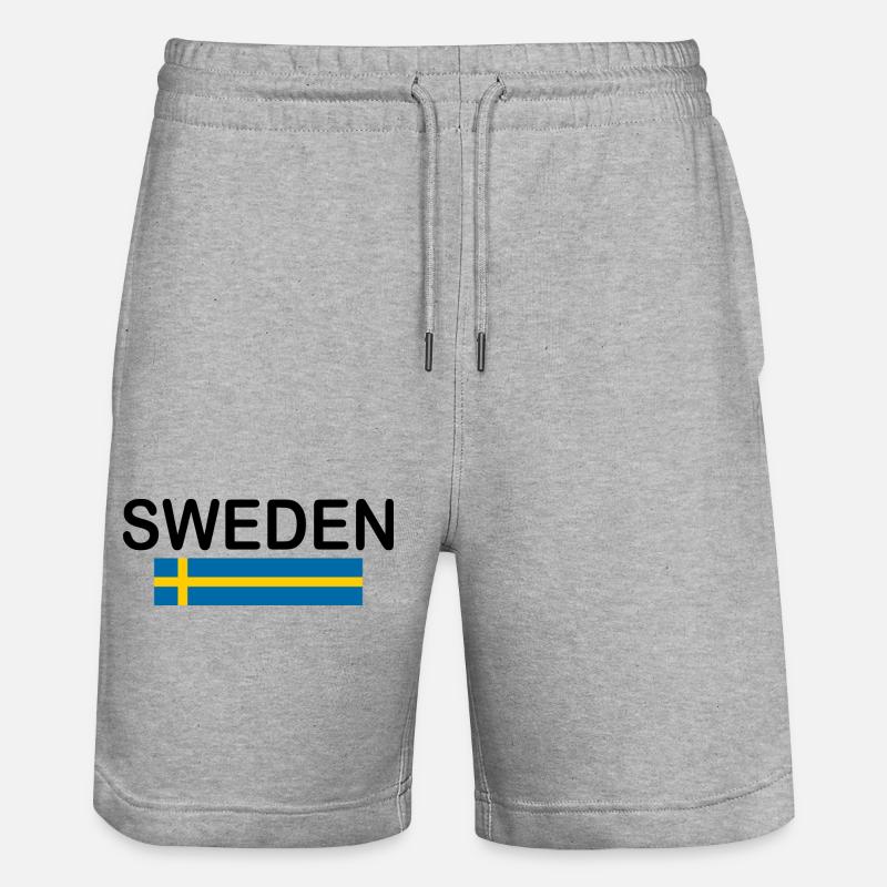 Suède - Short de jogging bio TRAINER Stanley/Stella unisexe - gris chiné